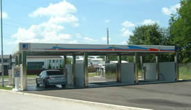 Piste self service per Autolavaggio
